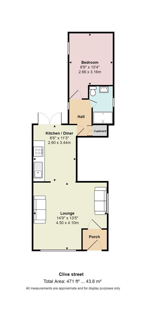 Floorplan for Clive Road, Canton